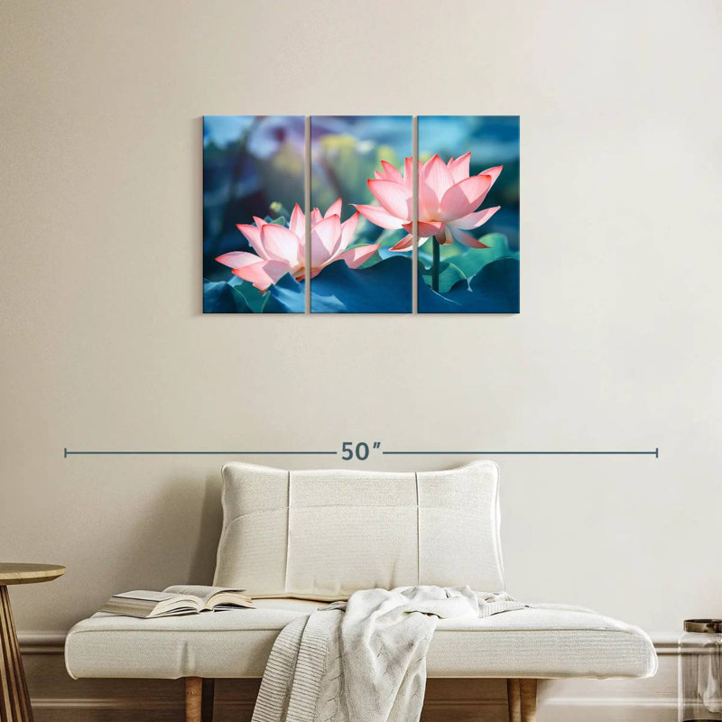 Fleurs de lotus Harnek, H 20 po x l 33 po