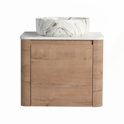 20 Inch Bathroom Vanity with Ceramic Sink, Soft Close Doors, Adjustable U-Shaped Shelf, and Multiple Storage Options for Modern, Space-Saving Design