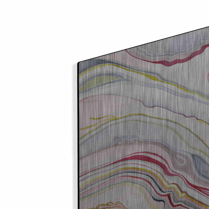 «Orercolor Ellis II» par Grace Popp, art mural en métal Orren Ellis, H 24 po x l 16 po