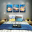 Sunrise Ocean Waves Wall Decor - Canvas Wall Art for Living Room, Bedroom, Office - 12x16 in