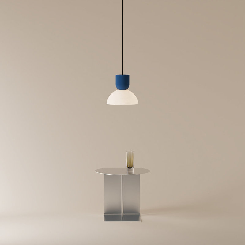 Buia Pendant Light, Midnight, White