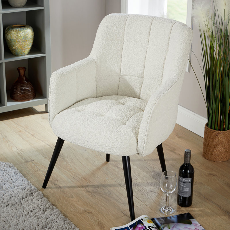 Tidore Boucle Upholstered Occasional Accent Armchair