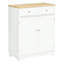 Buffet, armoire de cuisine à porte, rangement pour bar et tiroirs, tablette réglable