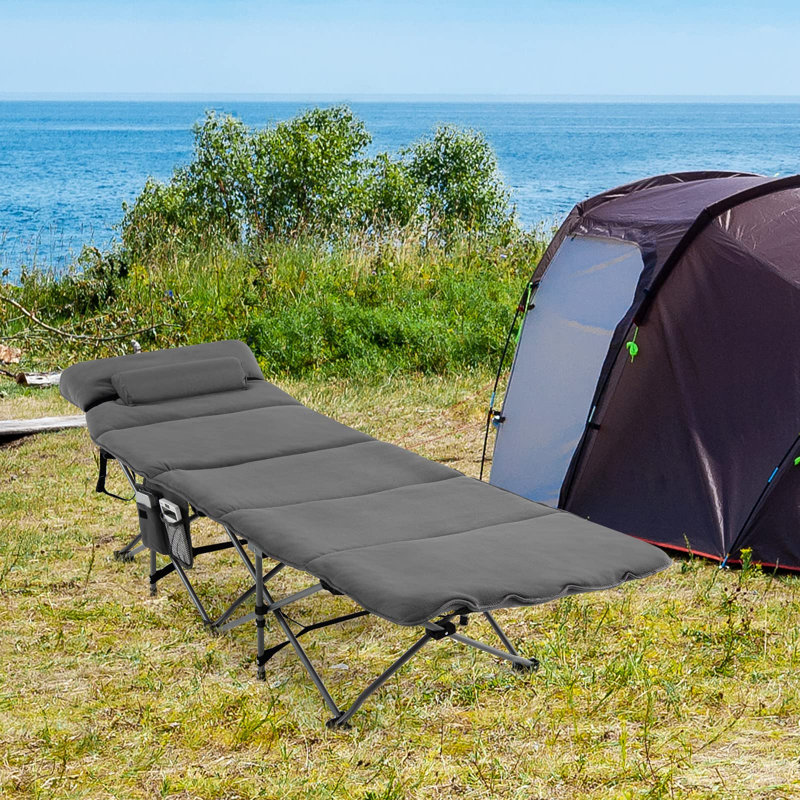 Cot, Grey/Brown/Blue
