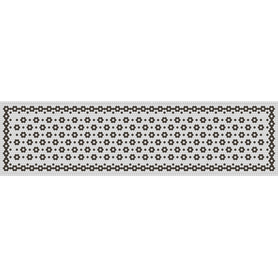 Cacee Vinyl Machine Printed Area Rug