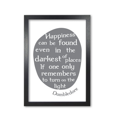 Happiness, Dumbledore Quote - Print
