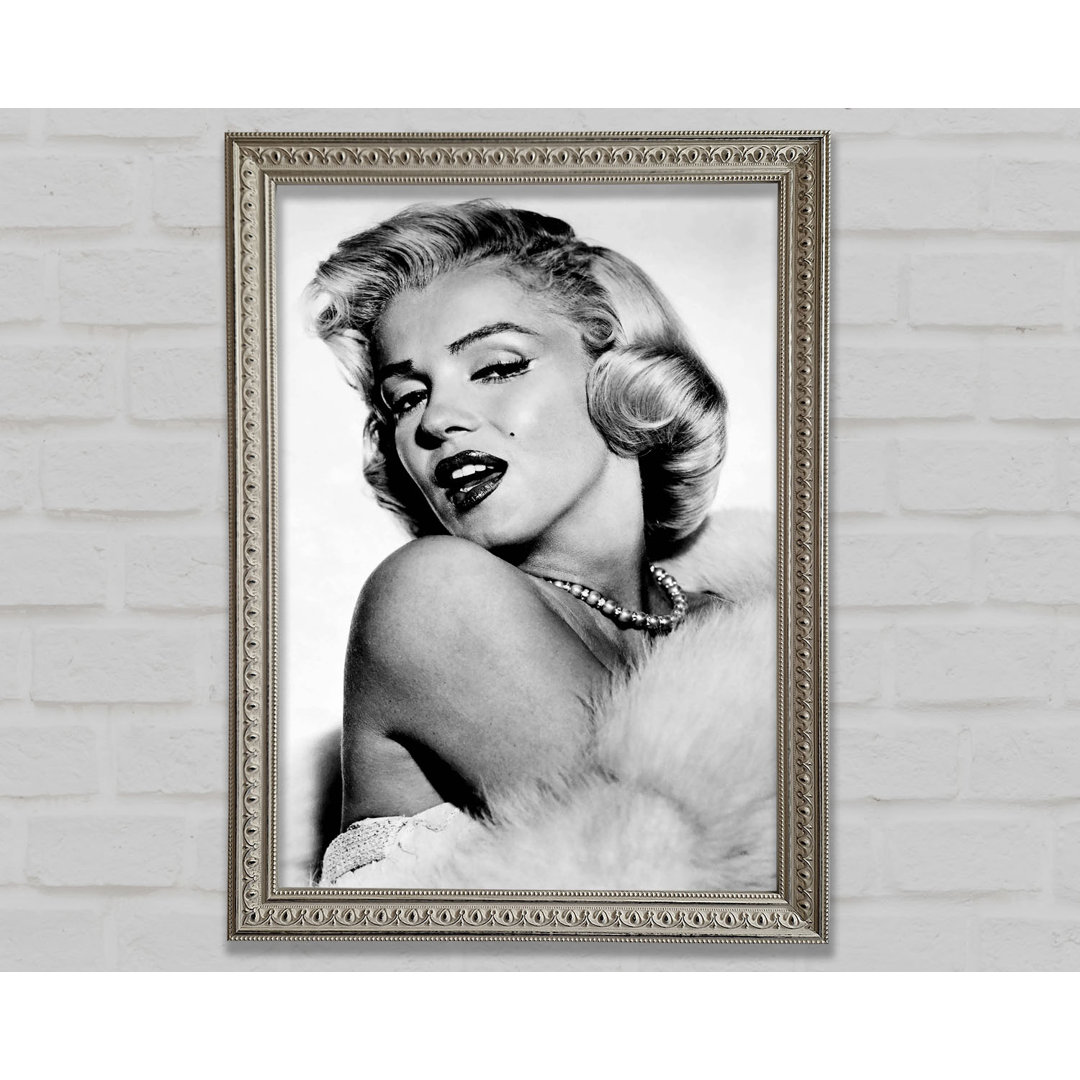 Marilyn Monroe Glamour - Einzelner Bilderrahmen Kunstdrucke