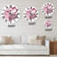 Flamant rose en été tropical I - Horloge murale traditionnelle-93594716