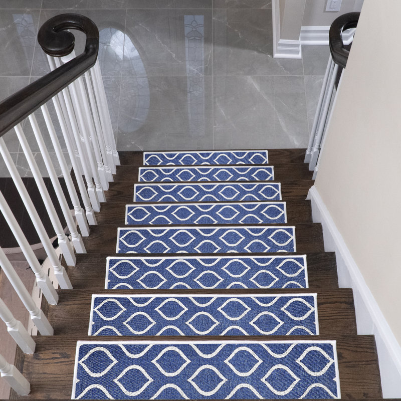 Tapis d'escalier Jenning, Bleu marine