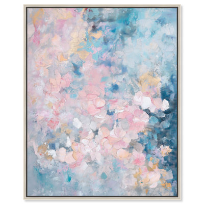 Soft Color Formations I Canvas Abstract Print by Oliver Gal, Black Frame, 16 x 20