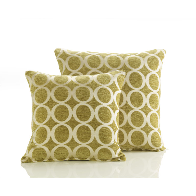 Broward Oh Cushion Cover, Lime, 55 x 55cm, Cushion Cover Only - No Insert