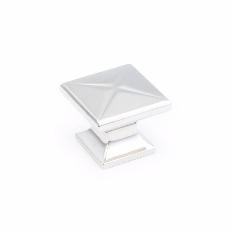 Northport Square Knob, Polished Chrome
