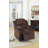 Motion Recliner Chair 1Pc Rocker Recliner Couch Living Room Furniture Chocolate Padded Suede Metal Reclining