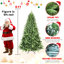 Arbre de Noël classique de 7,5 pi avec 2155 extrémités en PE + PVC - branches articulées réalistes, assemblage facile, support en métal stable, aspect naturel pour la décoration des Fêtes-118032775