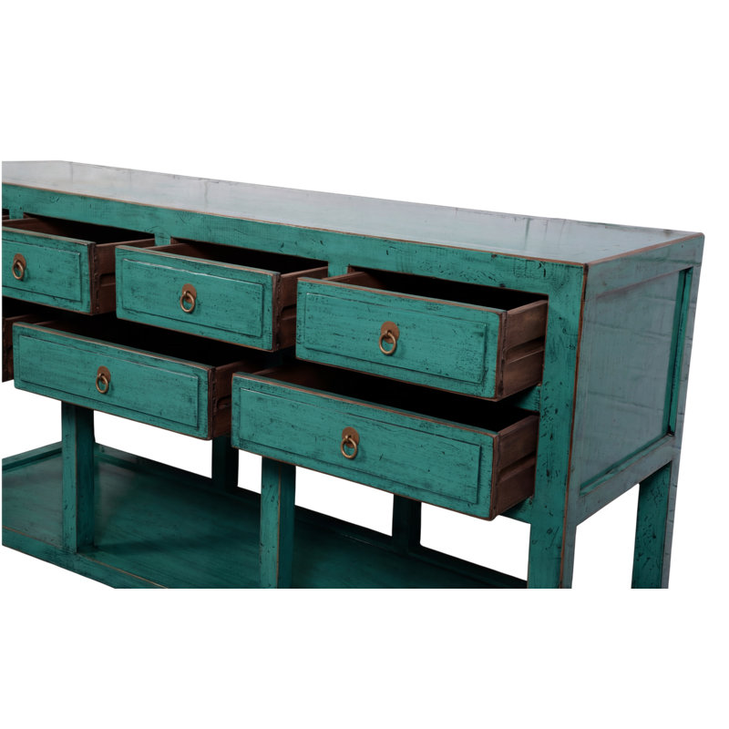Annegreet 152cm Console Table, Emerald Green