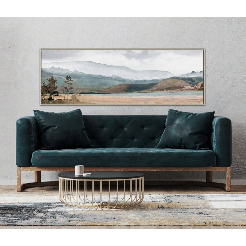 «Teal Lake», art mural sur toile