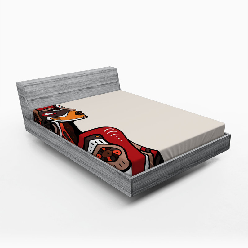 Microfiber Fitted Sheet, Full Fitted Sheet, Red