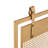 Metal Suspended Grid Single Panel Geometric Fireplace Screen with Bolted Detailing-1260668397