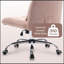 Versatile Armless Office Chair With Lumbar Pillow For Comfort And Space Saving-190993709