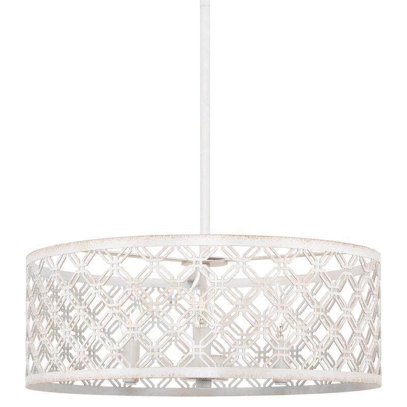 Luminaire suspendu géométrique unique à 3 lumières