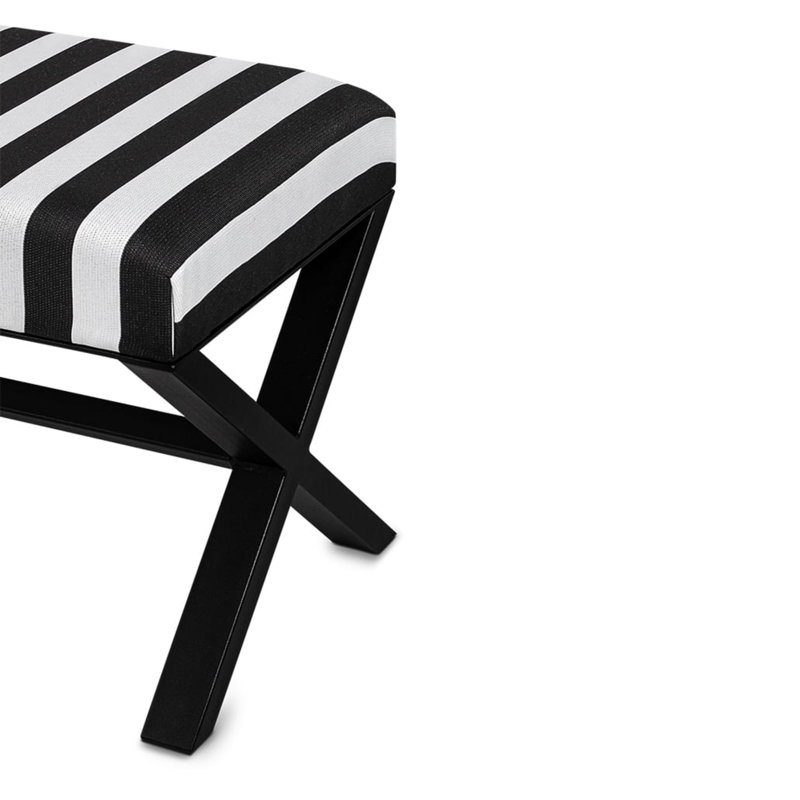 Ermonela Velvet Upholstered Bench, H40 x W70 x D35cm