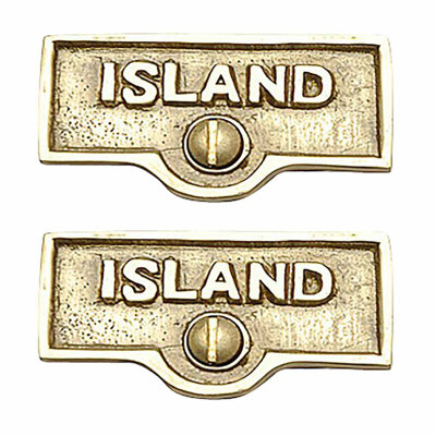 Island Name Signs Labels Switch Plate Tag