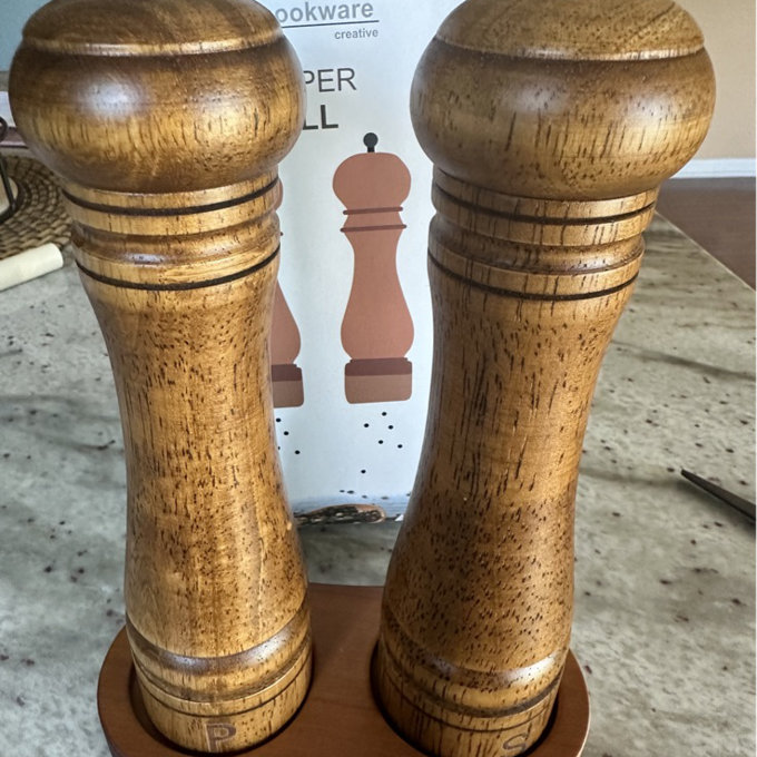 Salt And Pepper Grinder Ready-to-grind Pepper Grinder Manually Pulverizes (Set of 2)