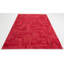 Tapis rouge en coton noué à la main Issai
