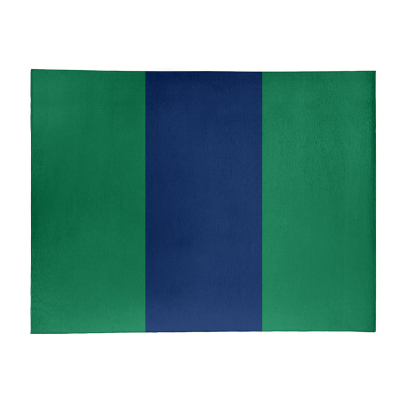 Vert tissé à plat, Rectangle 5 pi x 7 pi