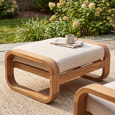 Repose-pieds Olin Modern Coastal Outdoor