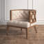 Fauteuil demi-tonneau en polyester 29,1 po Enid