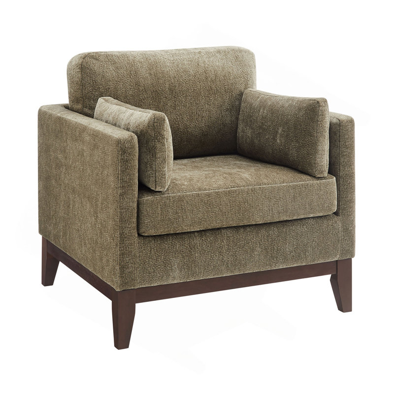 Chaise avec accoudoirs Chalco, Vert