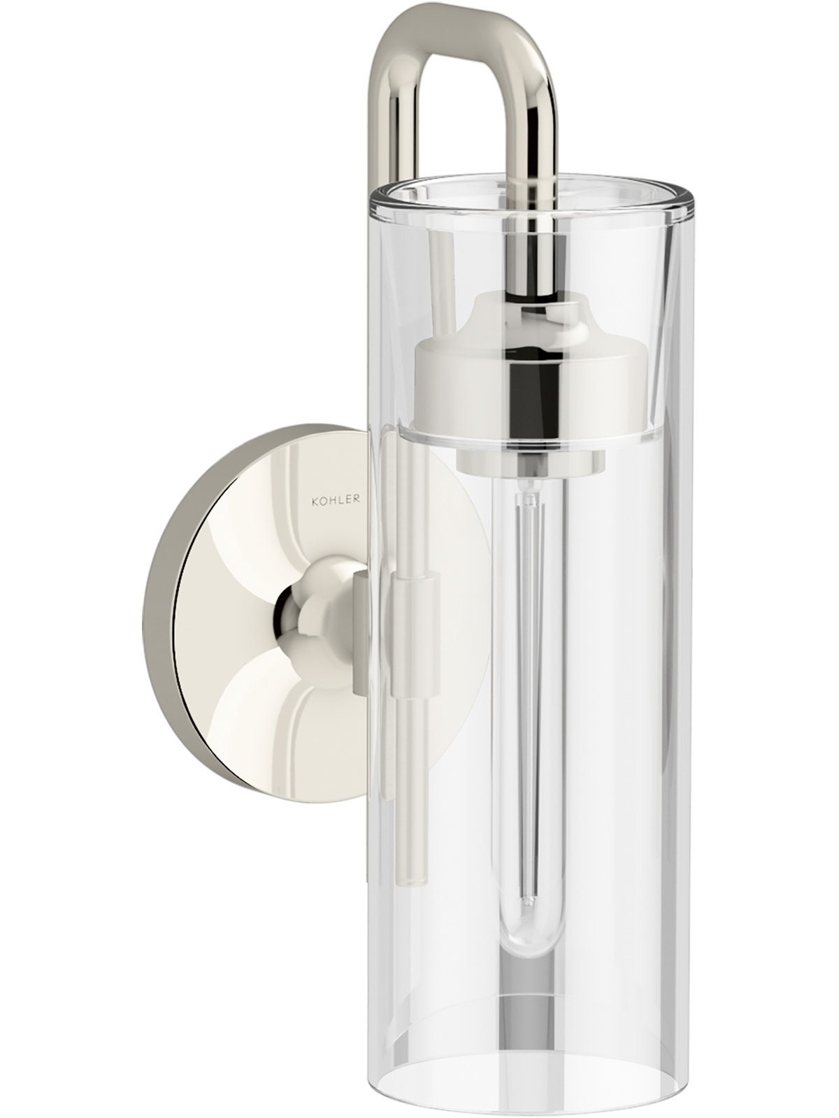 Kohler Purist Single Light Armed Sconce, Polished Nickel