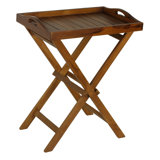 Cecilia Rectangular Teak Outdoor Folding Side Table