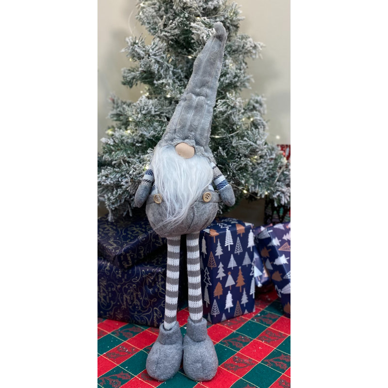 Christmas Stuffed Holiday Accent, Silver