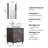 Broumov 24'' Single Bathroom Vanity with Glass Top