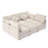 Pacheco Camel Upholstered Sleeper Sectional Chaise Sofa-1591214329