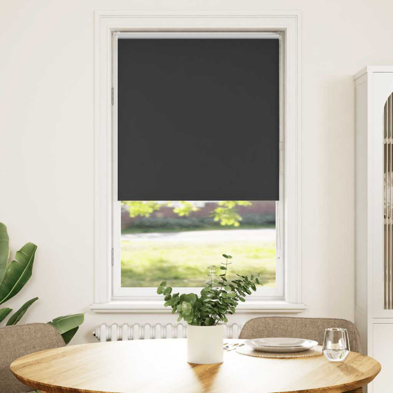 Roller Blind, Black, 75cmW x 130cmL