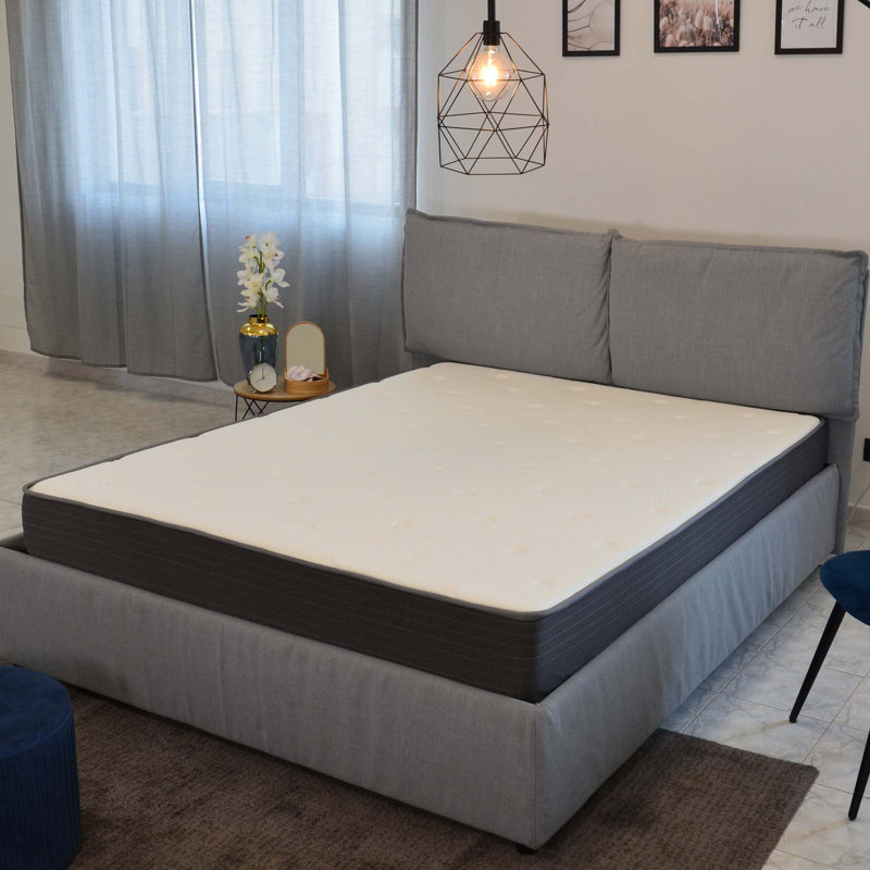 Hybrid Mattress with Gel Memory Foam and Pocket Coil for Cooling and Supportive Sleep, 8", Full