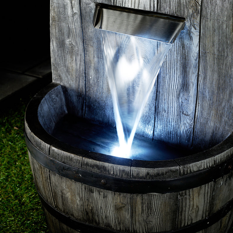 Fontaine à barre en résine avec lumière