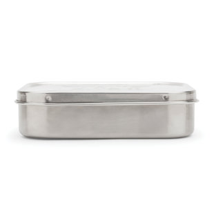 Contenant de rangement pour aliments en acier inoxydable 2 sections