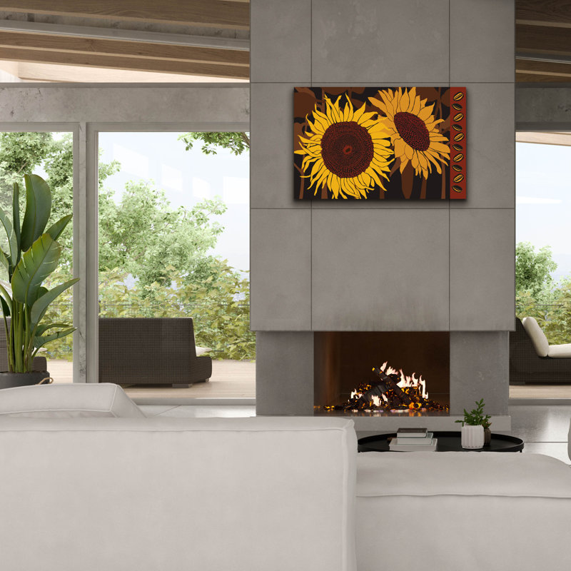 «Tournesol 1» par Art Licensing Studio, art mural sur toile