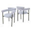 Chaise de salle à manger rembourrée avec pieds en métal (ensemble de 2)-86390179-86390177