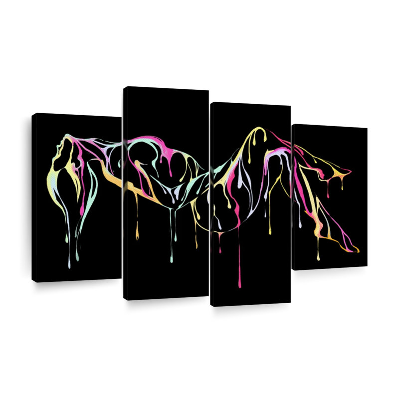 Impression sur toile Sensual Abstract, H 32 po x l 52 po x P 1,25 po
