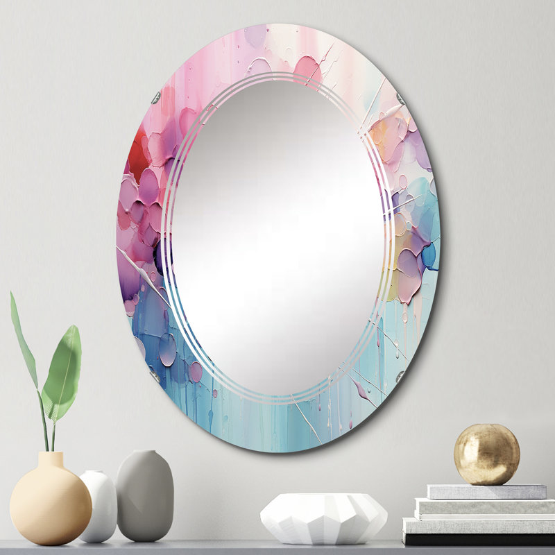 Artemius - Miroir mural moderne ovale, 30 po x 20 po
