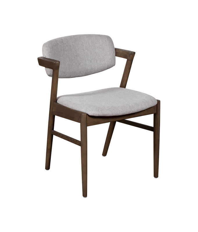 46cm H Upholstered Side Chair in Gray