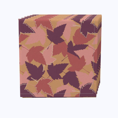 Cotton Twill Floral Square Napkin