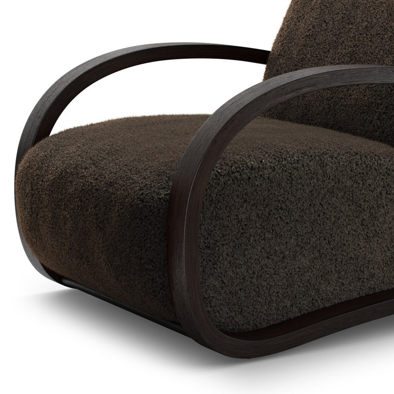 BURKE Armchair, Cocoa Shearling