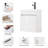 22” Single Bathroom floating Vanity with Sink-1303735872