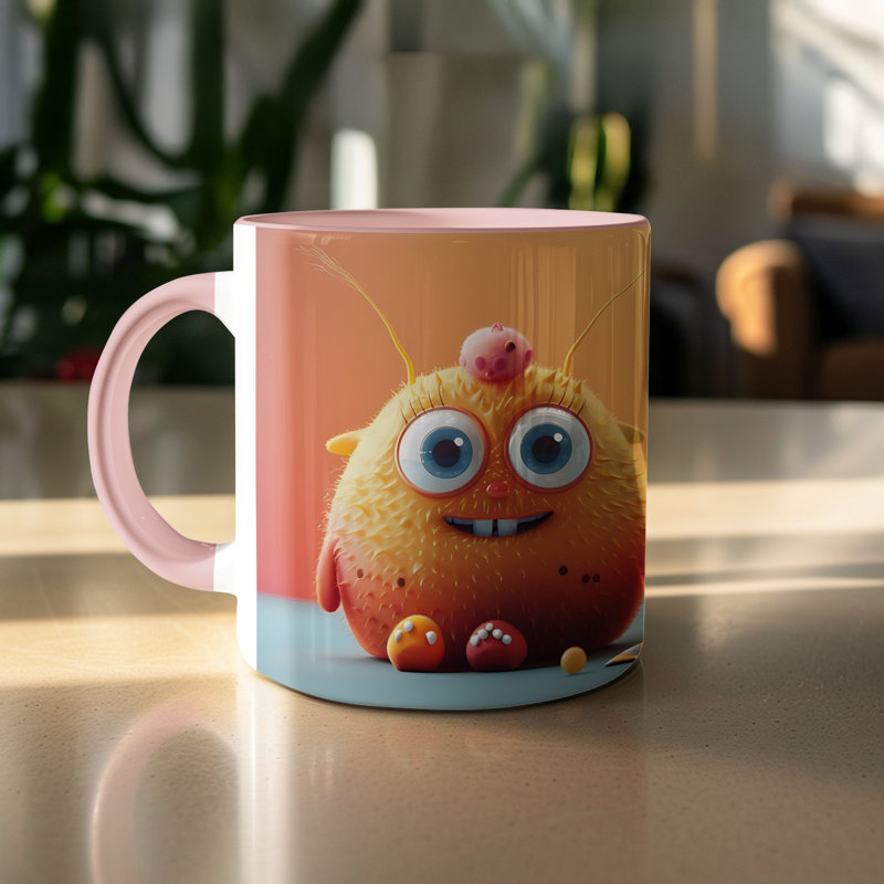 Ceramic Coffee Mug, Pink